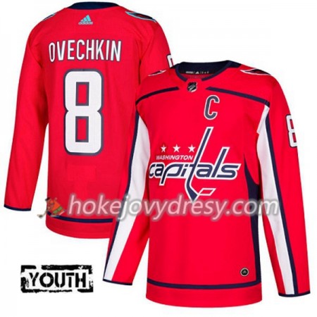 Dětské Hokejový Dres Washington Capitals Alex Ovechkin 8 Červená 2017-2018 Adidas Authentic